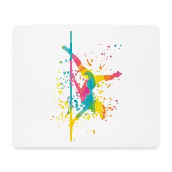 Pole Dance Bar Fitness Women Pole Dance - Mouse Pad (horizontal) - white - Front