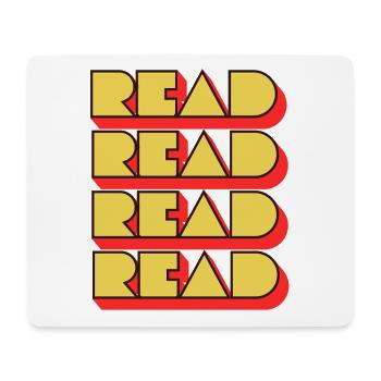 Read Design - Retro Look - Mouse Pad (horizontal) - white - Front