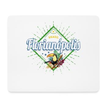 Florianopolis Santa Catarina Brasilien Souvenir - Mousepad (Querformat) - Weiß - Vorne