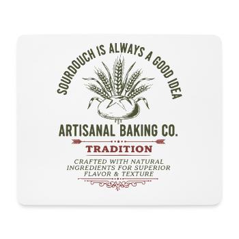 Sauerteigbrot Backen Bäcker Brot Lokal Brot Backen - Mousepad (Querformat) - Weiß - Vorne