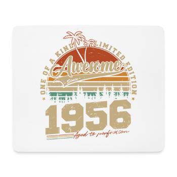 Cadeau d’anniversaire vintage vintage rétro de 1956 - Tapis de souris (format paysage) - blanc - Devant