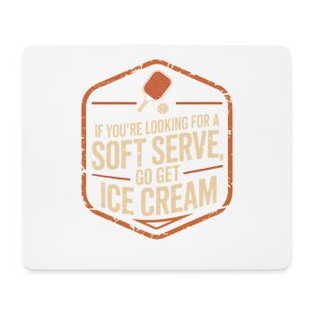Pickleball Player Looking For Soft Serve Dinking - Mouse Pad (horizontal) - white - Front