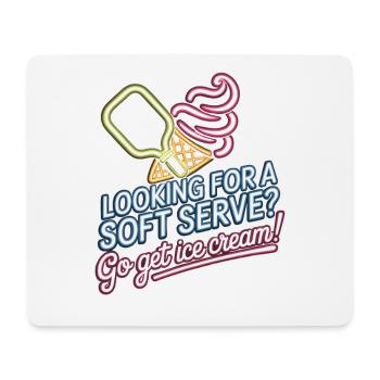 Pickleball Player Looking For Soft Serve Dinking - Mouse Pad (horizontal) - white - Front