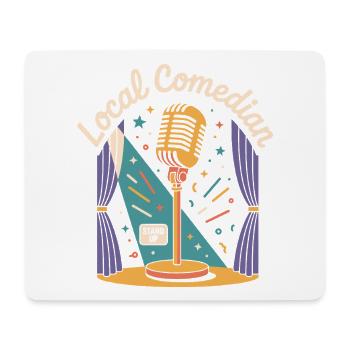 Lokaler Comedian - Mousepad (Querformat) - Weiß - Vorne