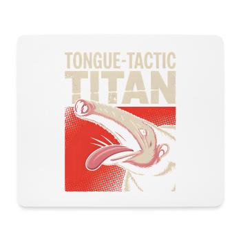 Tacticien de langue | Fourmilier comique - Tapis de souris (format paysage) - blanc - Devant