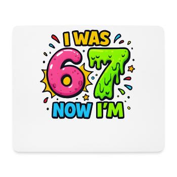 7. Geburtstag Kinder 67 Meme Humor Geschenkidee - Mousepad (Querformat) - Weiß - Vorne