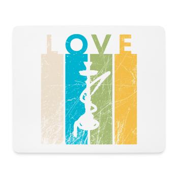 Love Hookah / Hookah - Mouse Pad (horizontal) - white - Front