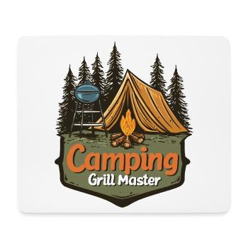 Camping Grillen Spruch Camping Grill Master Camper - Mousepad (Querformat) - Weiß - Vorne