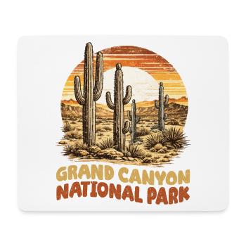 Grand Canyon National Park Retro Vintage - Mouse Pad (horizontal) - white - Front