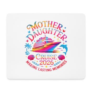 Mother daughter cruise 2026 - Mousepad (Querformat) - Weiß - Vorne