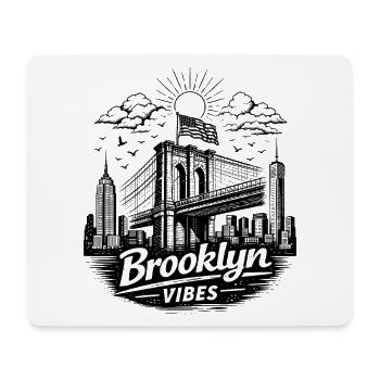 Brooklyn Vibes New York City Urban Skyline - Mousepad (Querformat) - Weiß - Vorne