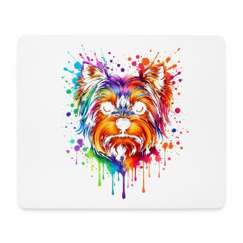 Yorkie | Terrier Pop Art - Mouse Pad (horizontal) - white - Front