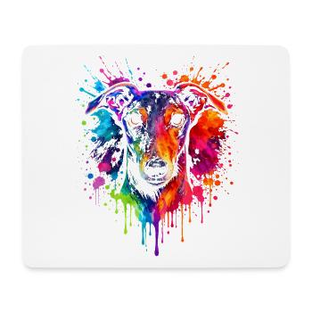 Greyhound | Windhund Pop Art - Mousepad (Querformat) - Weiß - Vorne