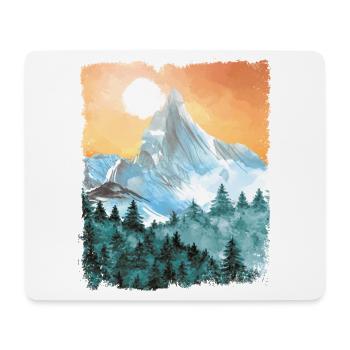 Hiking Mountains Hike Vintage - Mouse Pad (horizontal) - white - Front
