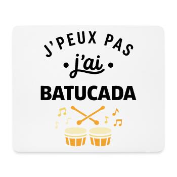 batucada - Tapis de souris (format paysage) - blanc - Devant