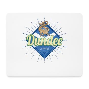 Dundee UK Stadt Schottland Retro Fahne Vintage - Mousepad (Querformat) - Weiß - Vorne
