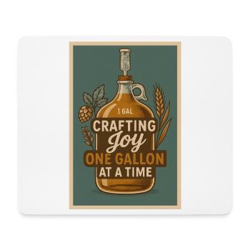 Le plaisir de la potion au litre | Brassage amateur - Tapis de souris (format paysage) - blanc - Devant