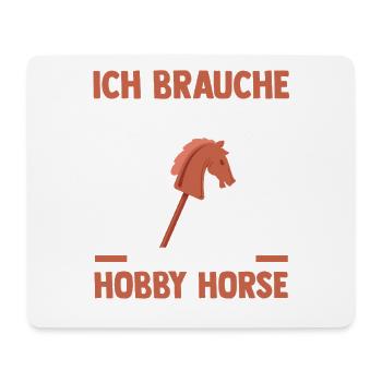 Steckenpferd Hobbyhorse Hobby Horsing - Mousepad (Querformat) - Weiß - Vorne
