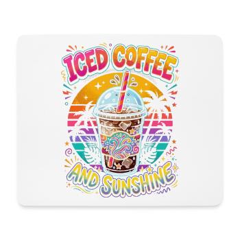 Iced Coffee and Sunshine - Mouse Pad (horizontal) - white - Front