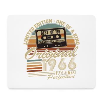 Original 1966 Vintage Vintage Anniversaire Rétro - Tapis de souris (format paysage) - blanc - Devant