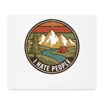Wandern Camping Trekking Draußen Natur Berg - Mousepad (Querformat) - Weiß - Vorne