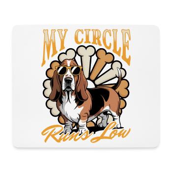 Funny Dog Breed Basset Hound - Mousepad (Querformat) - Weiß - Vorne