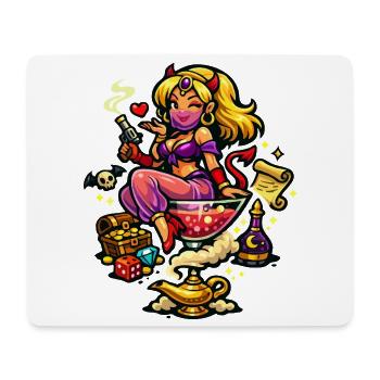 Femme de la fête du harem - Tapis de souris (format paysage) - blanc - Devant