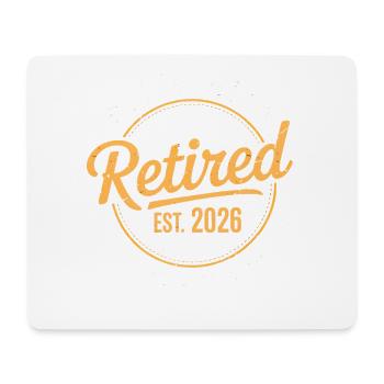 Retired 2026 Not My Problem Anymore Retirement - Tapis de souris (format paysage) - blanc - Devant