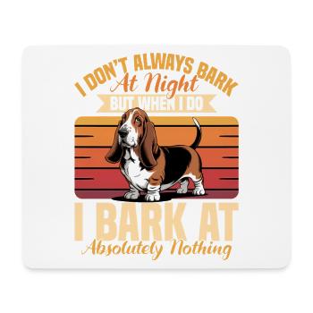 Funny Dog Breed Basset Hound - Mousepad (Querformat) - Weiß - Vorne