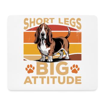 Funny Dog Breed Basset Hound - Mousepad (Querformat) - Weiß - Vorne
