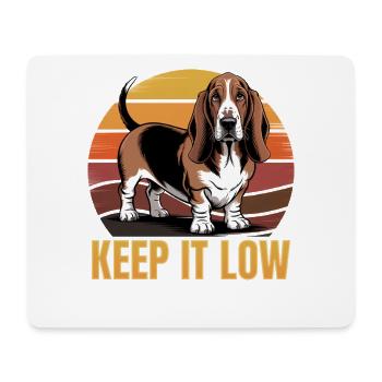 Funny Dog Breed Basset Hound - Mousepad (Querformat) - Weiß - Vorne