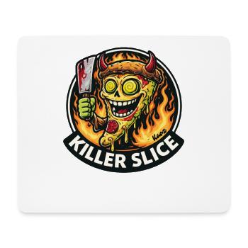 Killer Slice Pizza Dämon - Mousepad (Querformat) - Weiß - Vorne