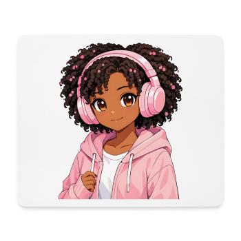 Vintage Japanese Bigfoot Gamer Anime Gaming - Mouse Pad (horizontal) - white - Front