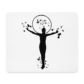 Gymnastikreifen Reifen Rhythmische Sportgymnastik - Mousepad (Querformat) - Weiß - Vorne