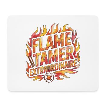 Fire Lieutenant Flame Tamer Fire Rescue Officer - Mousepad (Querformat) - Weiß - Vorne