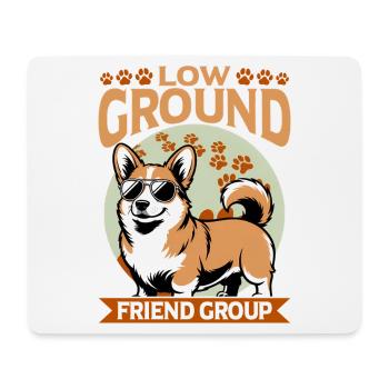 Funny Dog Breed Corgi - Mouse Pad (horizontal) - white - Front