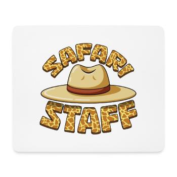 Safari Personal Tiere Zoo Party Dschungel Zoo Geburtstag - Mousepad (Querformat) - Weiß - Vorne