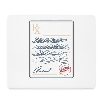 Un médecin intelligent Étudiant en médecine Médecin en pratique Médecin - Tapis de souris (format paysage) - blanc - Devant