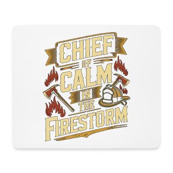 Fire Lieutenant Chief Of Calm Fire Rescue Officer - Mousepad (Querformat) - Weiß - Vorne