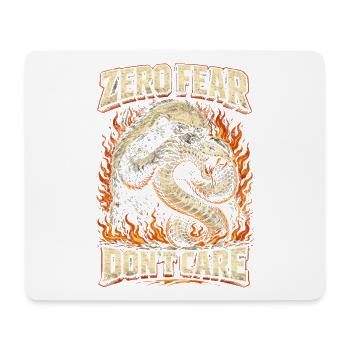 Honigdachs Honey Badger Tier Zéro Peur S’en Fichent - Tapis de souris (format paysage) - blanc - Devant