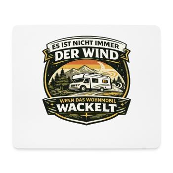 Wohnmobil Wackelt Camping Spruch Vintage - Mousepad (Querformat) - Weiß - Vorne