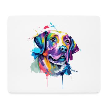 Colourful Poodle Love Pop Art Dog Lover - Mouse Pad (horizontal) - white - Front