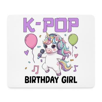 K Pop Birthday Girl - Mousepad (Querformat) - Weiß - Vorne