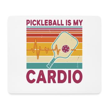 Le pickleball est mon cardio Joueur drôle de pickleball - Tapis de souris (format paysage) - blanc - Devant