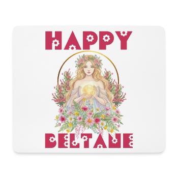 Joyeuses bénédictions de Beltane Festival de la fête du 1er mai Pagan - Tapis de souris (format paysage) - blanc - Devant