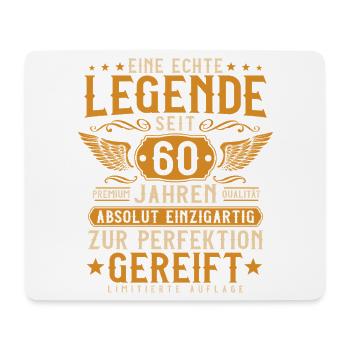 60 Jahre Legende - 60 Geburtstag Vintage Geschenk - Mousepad (Querformat) - Weiß - Vorne