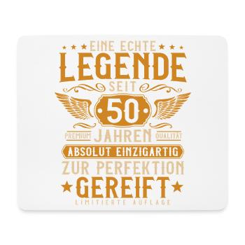 50 Jahre Legende - 50 Geburtstag Vintage Geschenk - Mousepad (Querformat) - Weiß - Vorne