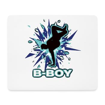 Breakdance B-Boy Danse de rue Hip Hop - Tapis de souris (format paysage) - blanc - Devant
