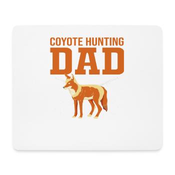 Kojote Jagd Jäger - Mousepad (Querformat) - Weiß - Vorne