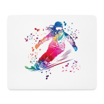 Alpine skiing Winter sports Nordic skiing - Mouse Pad (horizontal) - white - Front